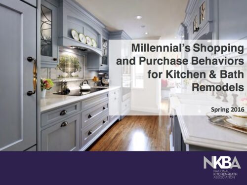2016 Millennial's Shopping & Purchase Behaviors for K&B Remodels