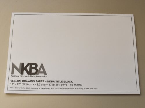 NKBA Drawing Paper (11" x 17")